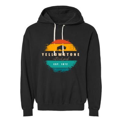 Yellowstone National Park Garment-Dyed Fleece Hoodie