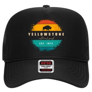 Yellowstone National Park High Crown Mesh Back Trucker Hat