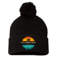 Yellowstone National Park Pom Pom 12in Knit Beanie