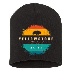 Yellowstone National Park Short Acrylic Beanie