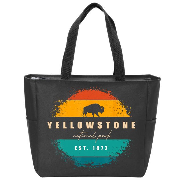Yellowstone National Park Zip Tote Bag