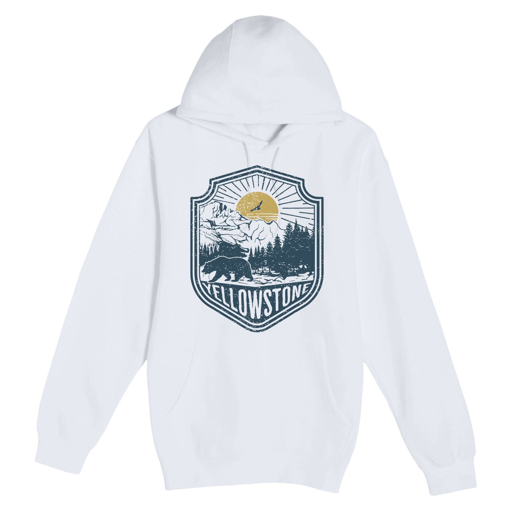 Yellowstone National Park Bear Nature Hiking Outdoors Premium Pullover Hoodie