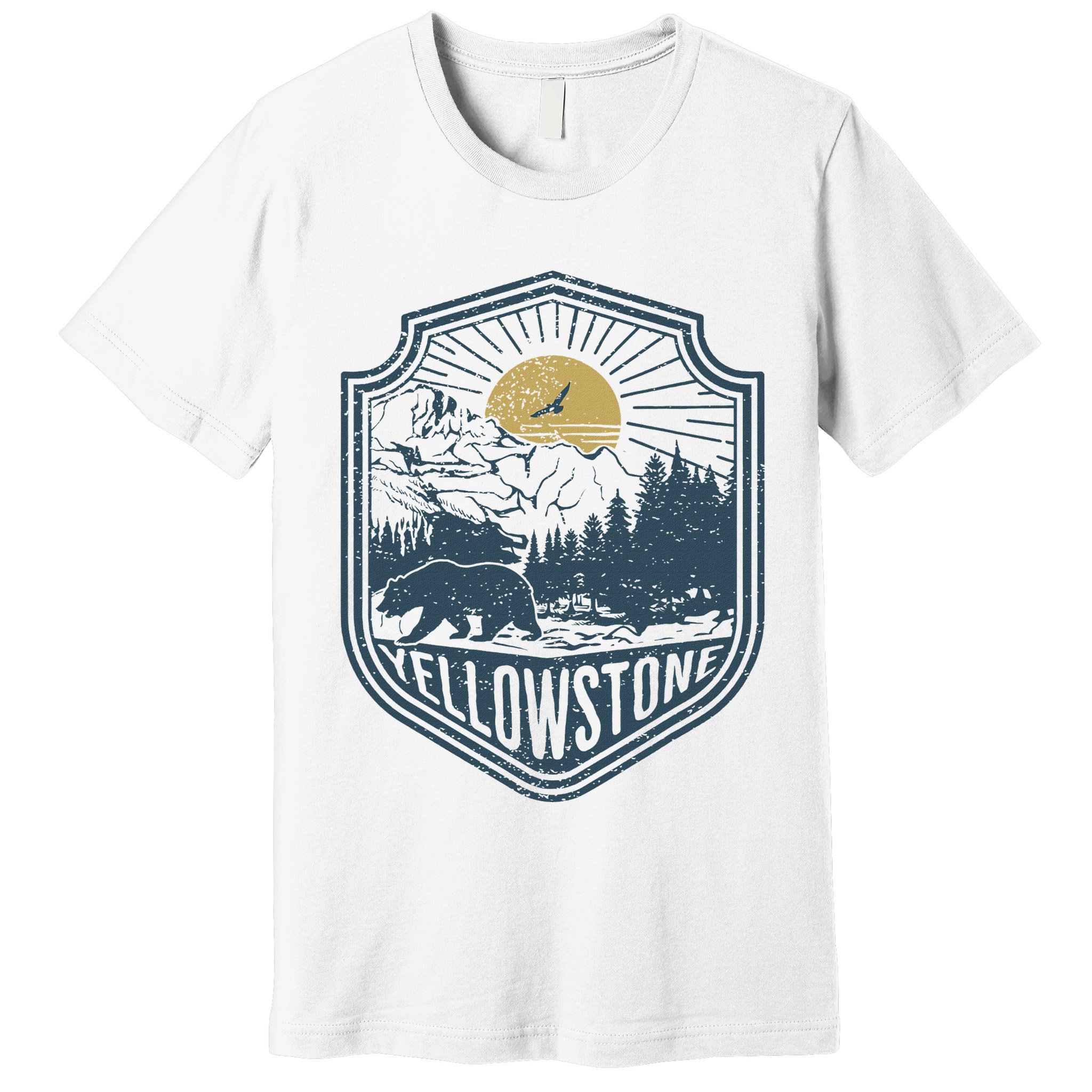 Yellowstone National Park Bear Nature Hiking Outdoors Premium T-Shirt