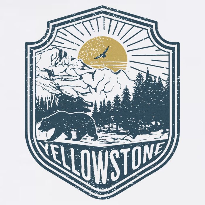 Yellowstone National Park Bear Nature Hiking Outdoors Premium T-Shirt