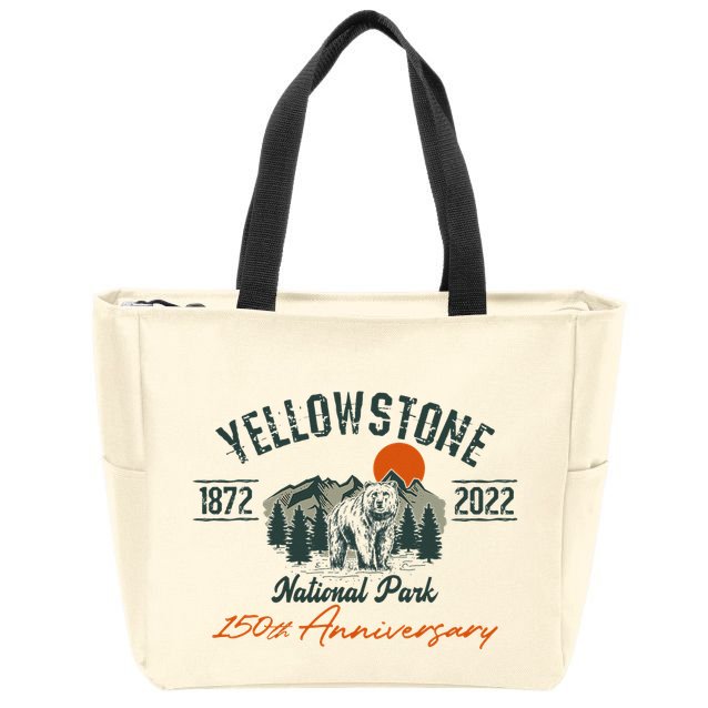 Yellowstone National Park 150th Anniversary Memorabilia Zip Tote Bag