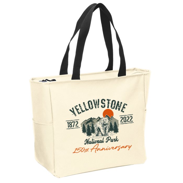 Yellowstone National Park 150th Anniversary Memorabilia Zip Tote Bag