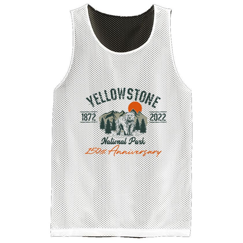 Yellowstone National Park 150th Anniversary Memorabilia Mesh Reversible Basketball Jersey Tank