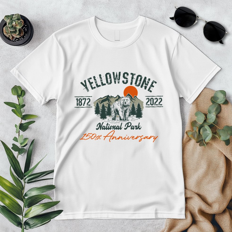 Yellowstone National Park 150th Anniversary Memorabilia Premium T-Shirt