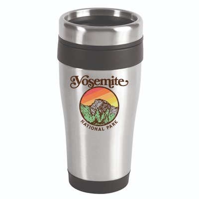 Yosemite National Park Retro 60s Half Dome Graphic Great Gift 16oz Travel Tumbler