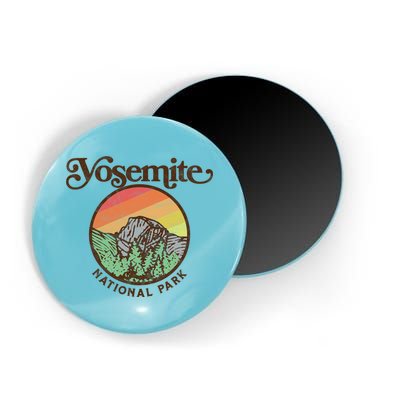 Yosemite National Park Retro 60s Half Dome Graphic Great Gift Magnet