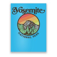 Yosemite National Park Retro 60s Half Dome Graphic Great Gift Poster