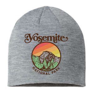 Yosemite National Park Retro 60s Half Dome Graphic Great Gift Sustainable Beanie