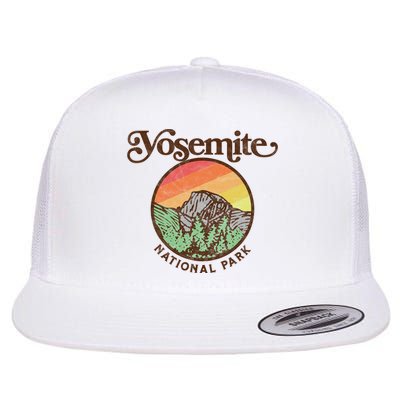 Yosemite National Park Retro 60s Half Dome Graphic Great Gift Flatbill Hat