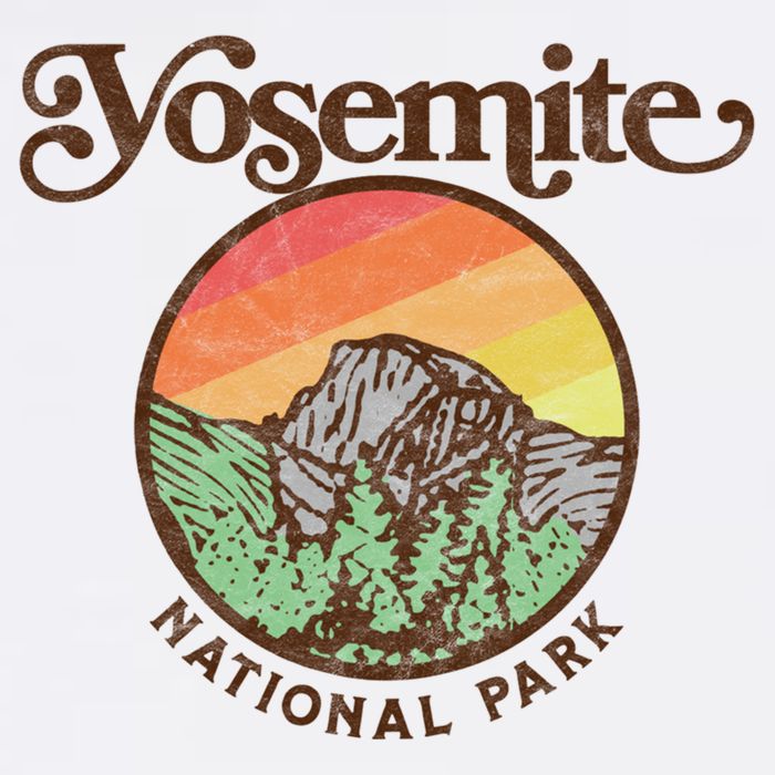 Yosemite National Park Retro 60s Half Dome Graphic Great Gift Kids Hoodie