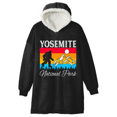 Yosemite National Park Bigfoot Design Hooded Wearable Blanket