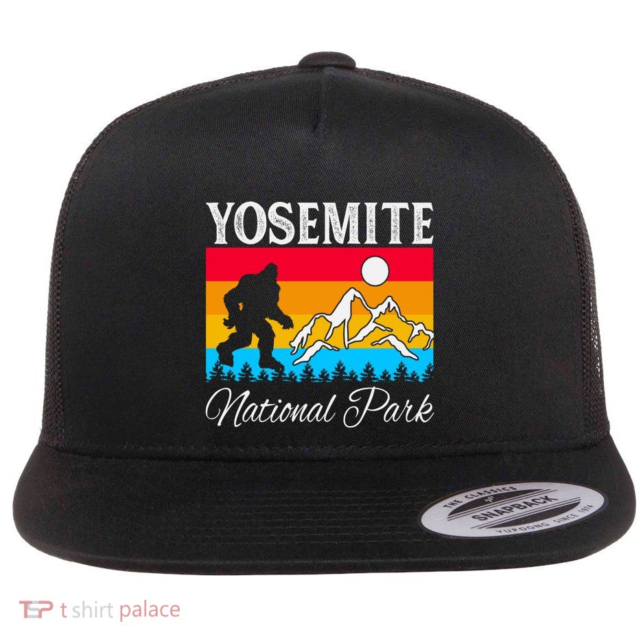 Yosemite National Park Bigfoot Design Flatbill Hat