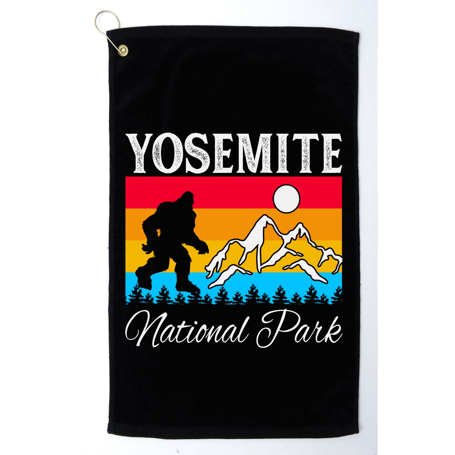 Yosemite National Park Bigfoot Design Golf Towel