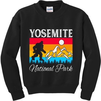Yosemite National Park Bigfoot Design Kids Sweatshirt