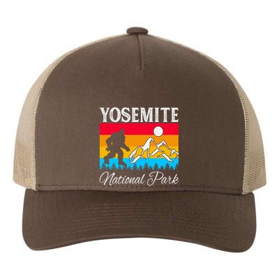 Yosemite National Park Bigfoot Design Yupoong Adult 5-Panel Trucker Hat