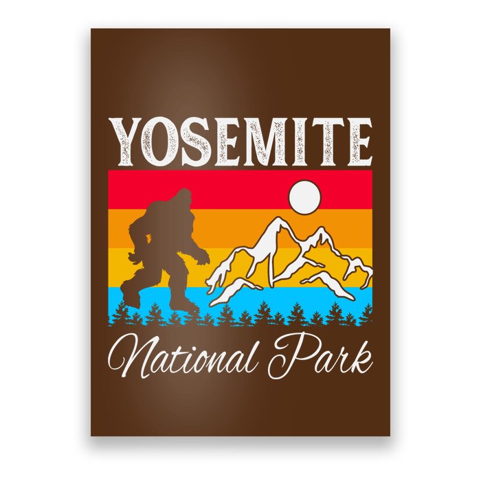 Yosemite National Park Bigfoot Design Poster