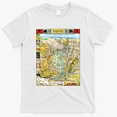 Yosemite National Park 1931 Decorative Pictorial Map T-Shirt