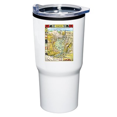 Yosemite National Park 1931 Decorative Pictorial Map Tumbler