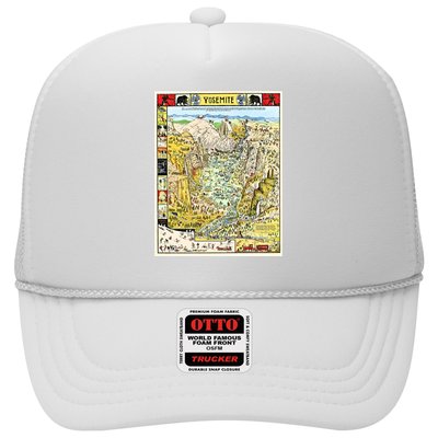 Yosemite National Park 1931 Decorative Pictorial Map Trucker Hat