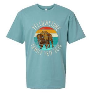 Yellowstone National Park Family Trip 2025 Sueded Cloud Jersey T-Shirt