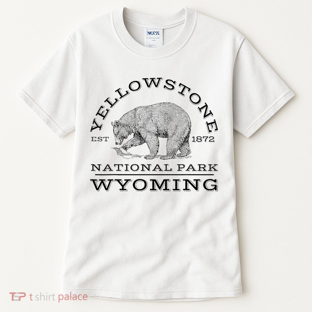 Yellowstone National Park Bear Wyoming Hike Outdoors Tall T-Shirt