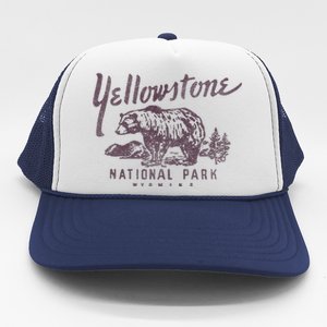 Yellowstone National Park Bear Trucker Hat