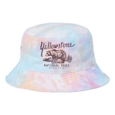 Yellowstone National Park Bear Tie Dye Newport Bucket Hat