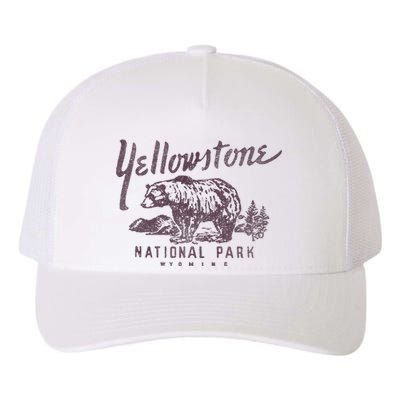 Yellowstone National Park Bear Yupoong Adult 5-Panel Trucker Hat