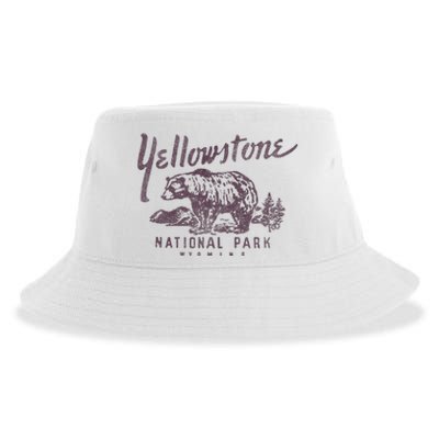 Yellowstone National Park Bear Sustainable Bucket Hat