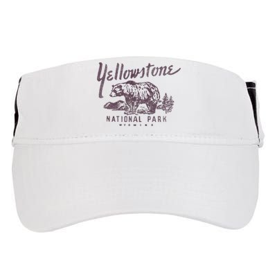 Yellowstone National Park Bear Adult Drive Performance Visor