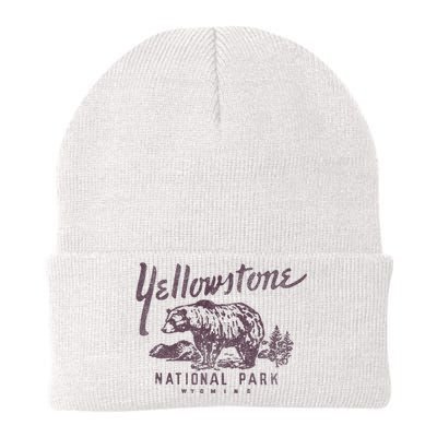 Yellowstone National Park Bear Knit Cap Winter Beanie