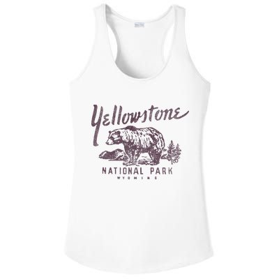 Yellowstone National Park Bear Ladies PosiCharge Competitor Racerback Tank