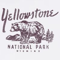 Yellowstone National Park Bear Womens Tank Top