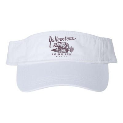 Yellowstone National Park Bear Valucap Bio-Washed Visor