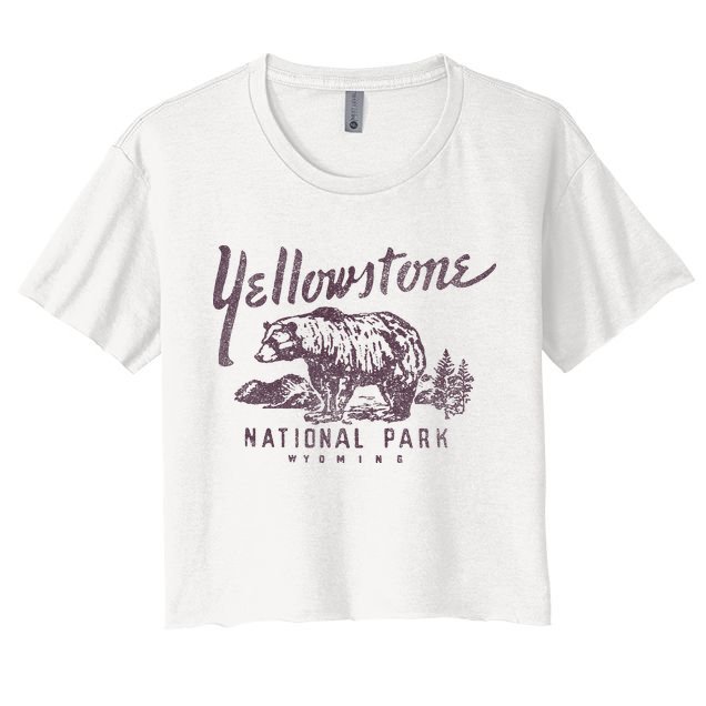 Yellowstone National Park Bear Crop Top