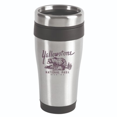 Yellowstone National Park Bear Graphic 16oz Travel Tumbler