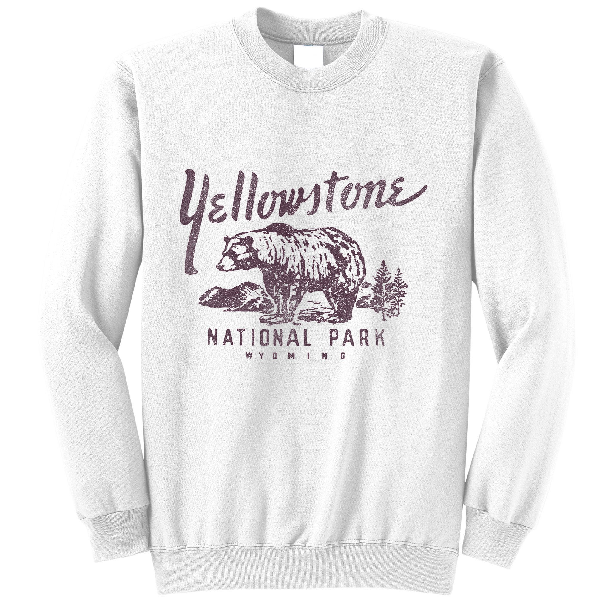 Yellowstone National Park Bear Graphic Sweatshirt