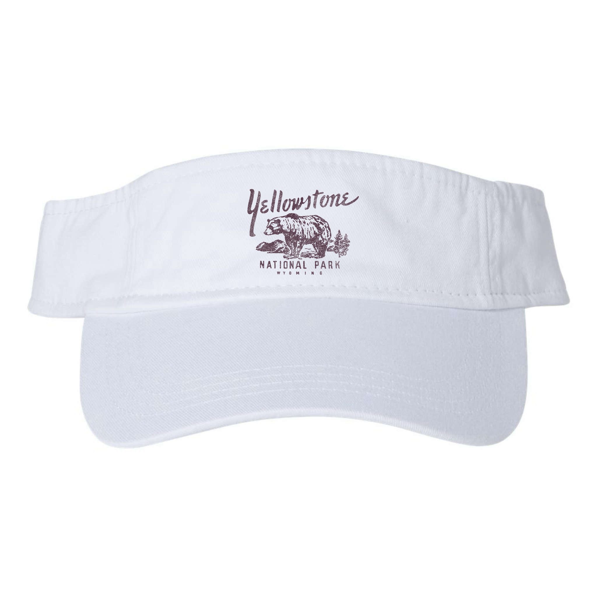 Yellowstone National Park Bear Graphic Visor