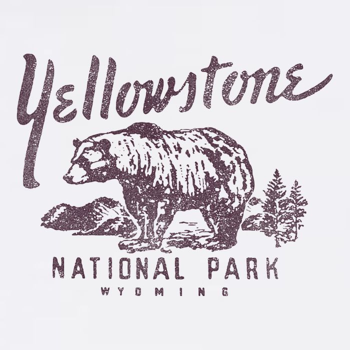Yellowstone National Park Bear Graphic Visor