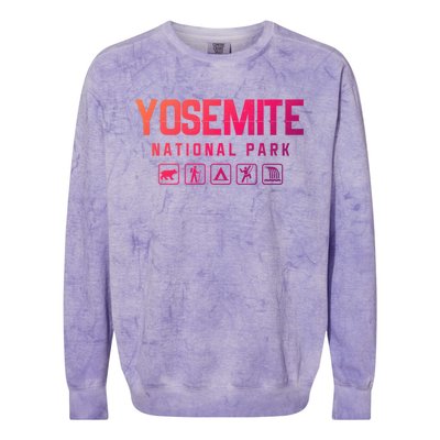 Yosemite National Park Cute Gift Colorblast Crewneck Sweatshirt