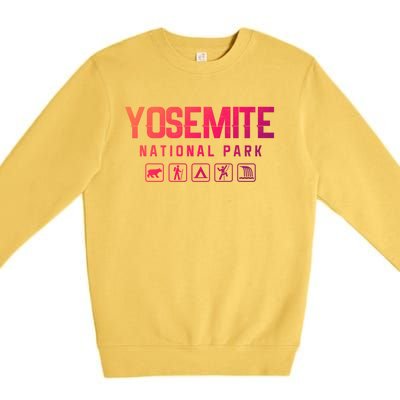 Yosemite National Park Cute Gift Premium Crewneck Sweatshirt