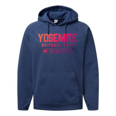 Yosemite National Park Cute Gift Performance Fleece Hoodie