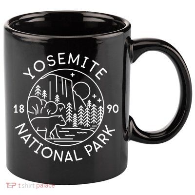 Yosemite National Park 1890 California Cute Gift 11oz C Handle Ceramic Mug