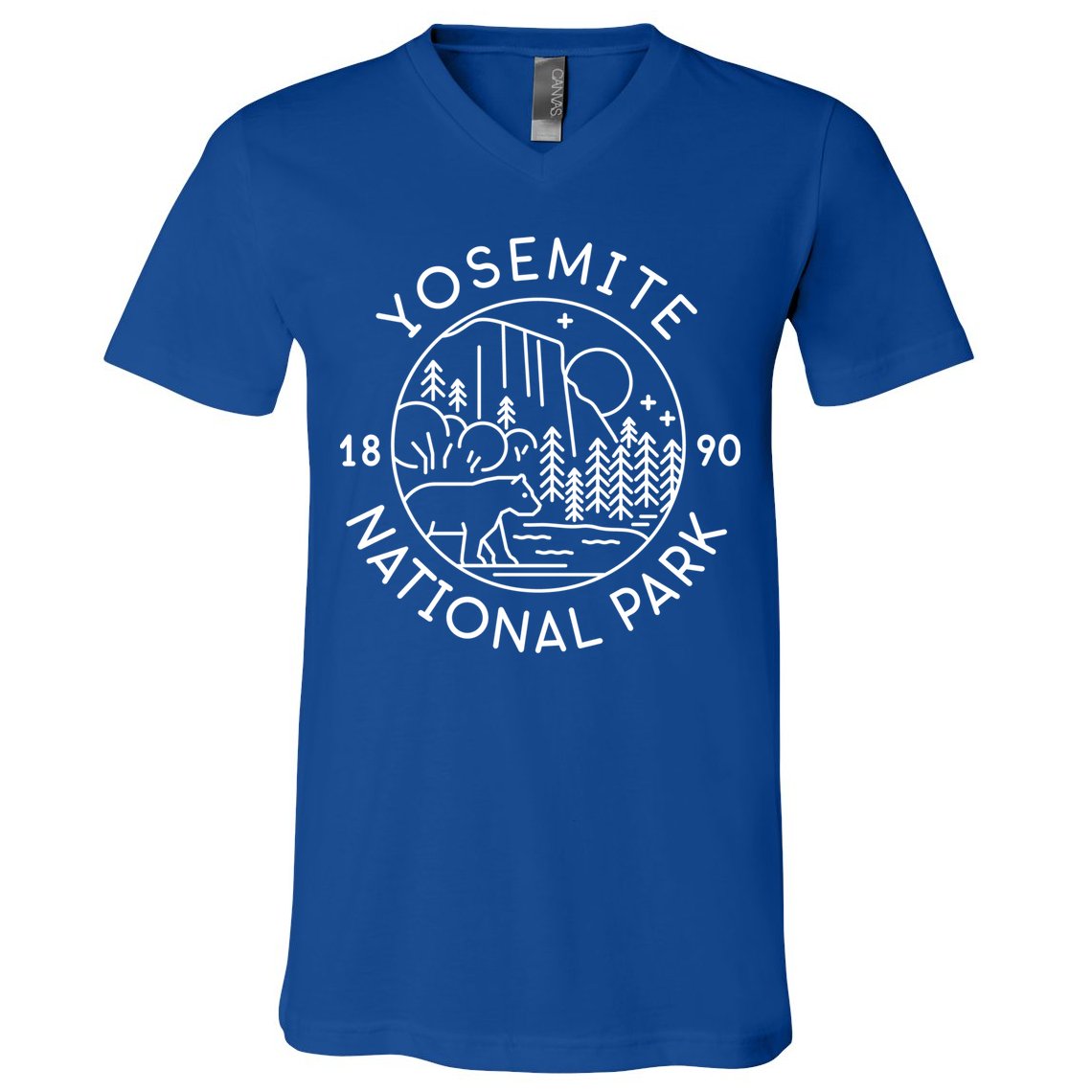 Yosemite National Park 1890 California Cute Gift V-Neck T-Shirt