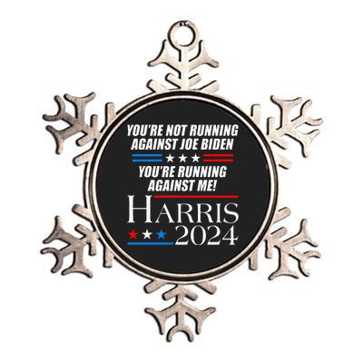 YouRe Not Running Against Joe Biden Kamala Harris Debate Metallic Star Ornament