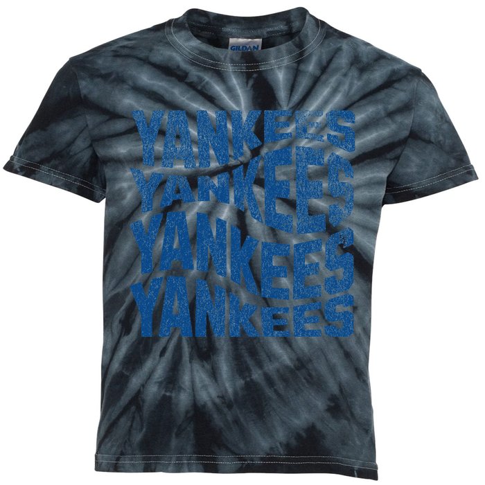 Yankee Nickname Retro Vintage Kids Tie-Dye T-Shirt